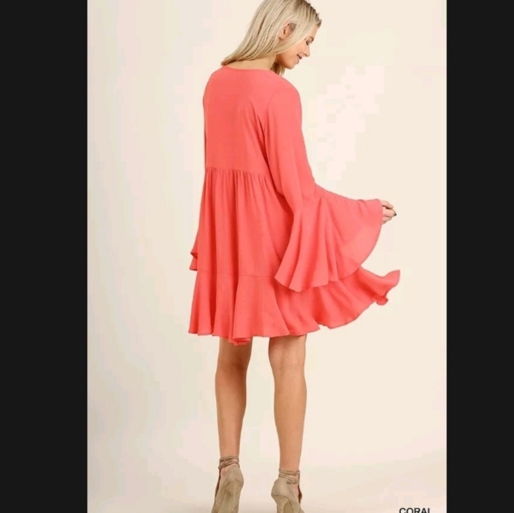 NWT UMGEE BABYDOLL BOHO DRESS 👗 - Picture 2 of 6